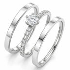 Alianças de Namoro em Prata 950 BELLA 2mm
