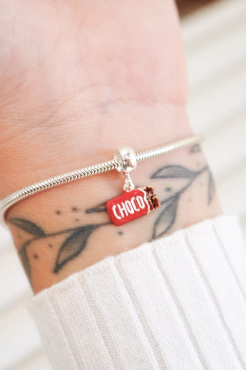 BERLOQUE CHOCOLATE PULSEIRA PANDORA - PRATA 925