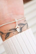 Berloque de pulseira pandora menina - PRATA 925