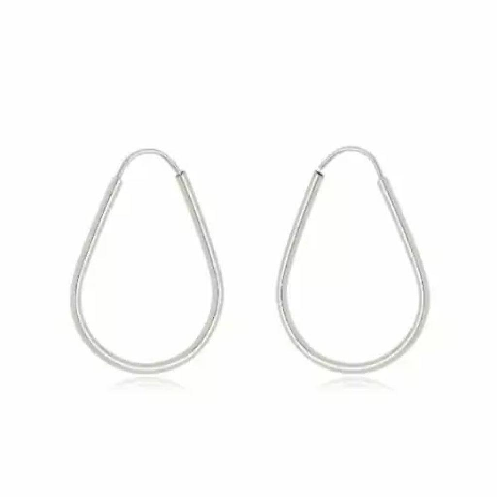 Brinco Feminino Gota Fio Redondo - PRATA 925