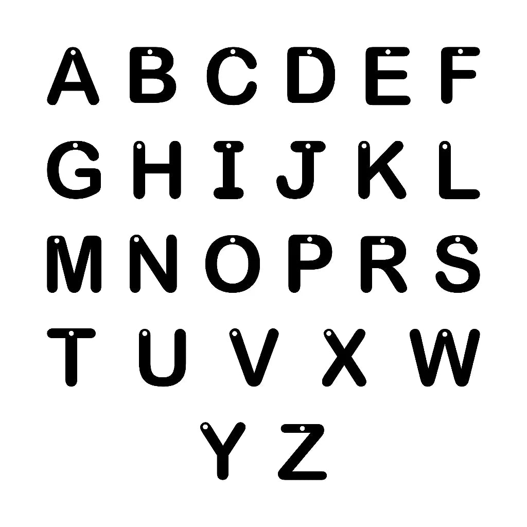 Colar Bolinha Personalizado com Letra Pendurada Personalizado - PRATA 925