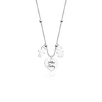 Colar familia bolinha Personalizado - PRATA 925