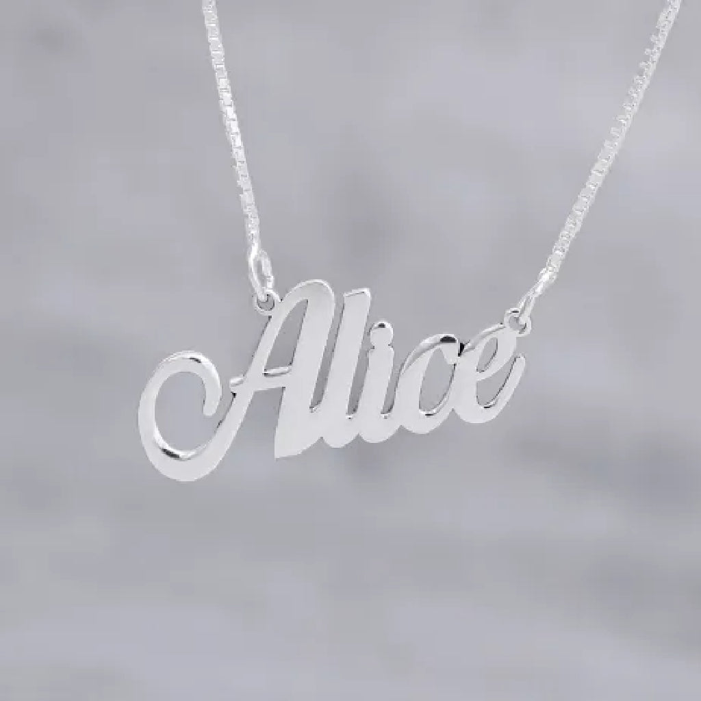 Colar feminino Personalizado Com Nome - PRATA 925