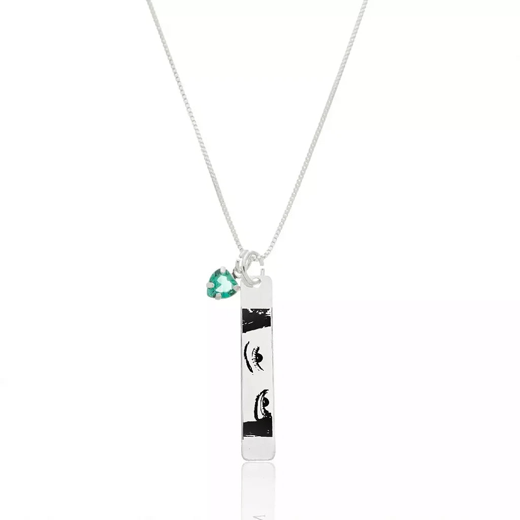 Colar feminino Personalizado Olhar - PRATA 925