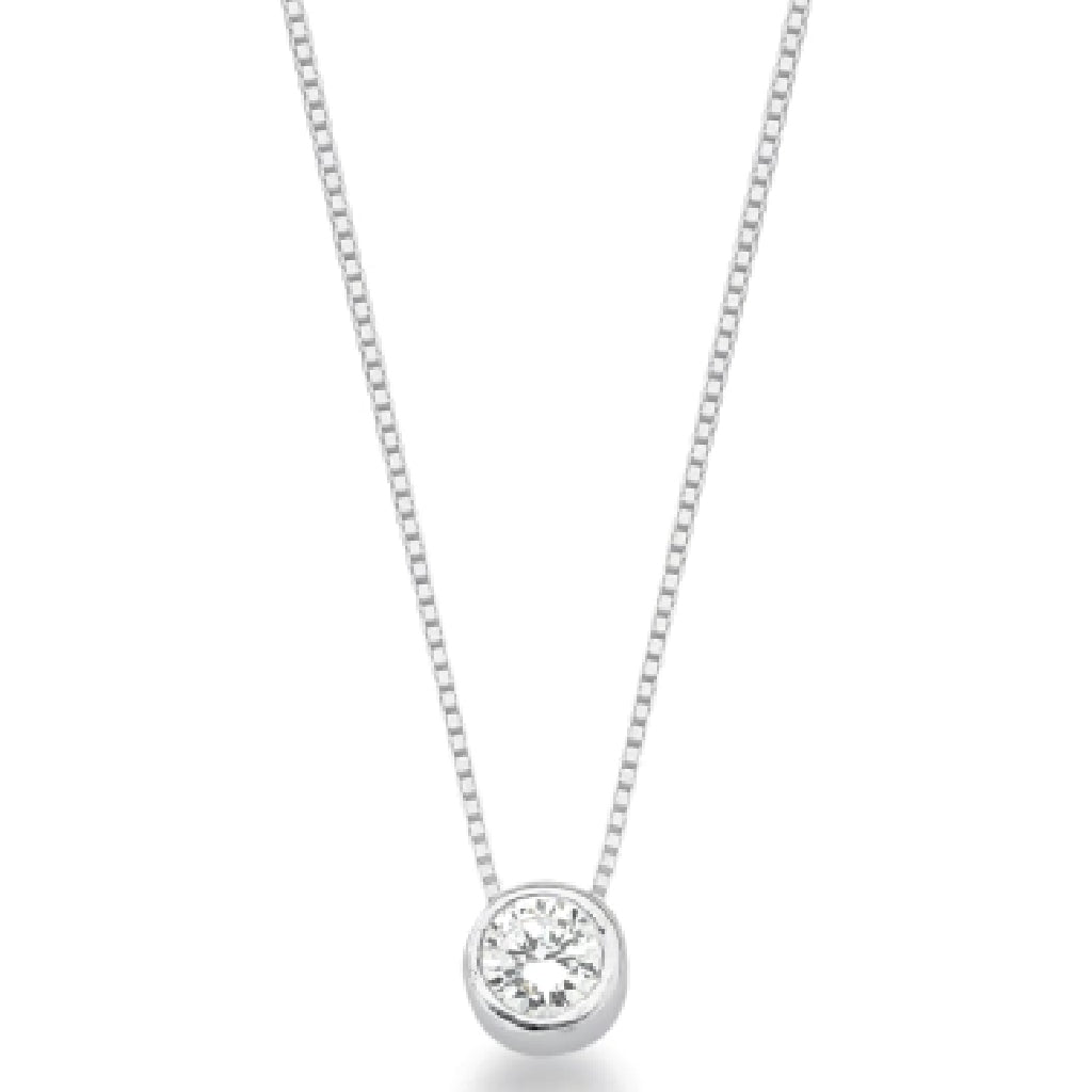 Colar Feminino Ponto de Luz P - PRATA 925