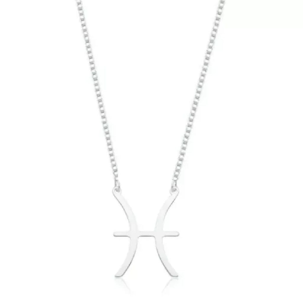 Colar feminino Signo Peixes  - PRATA 925