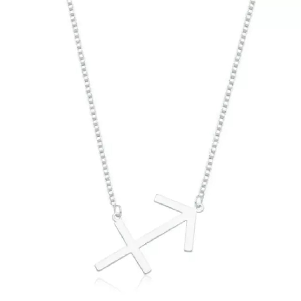Colar feminino Signo Sagitário - PRATA 925