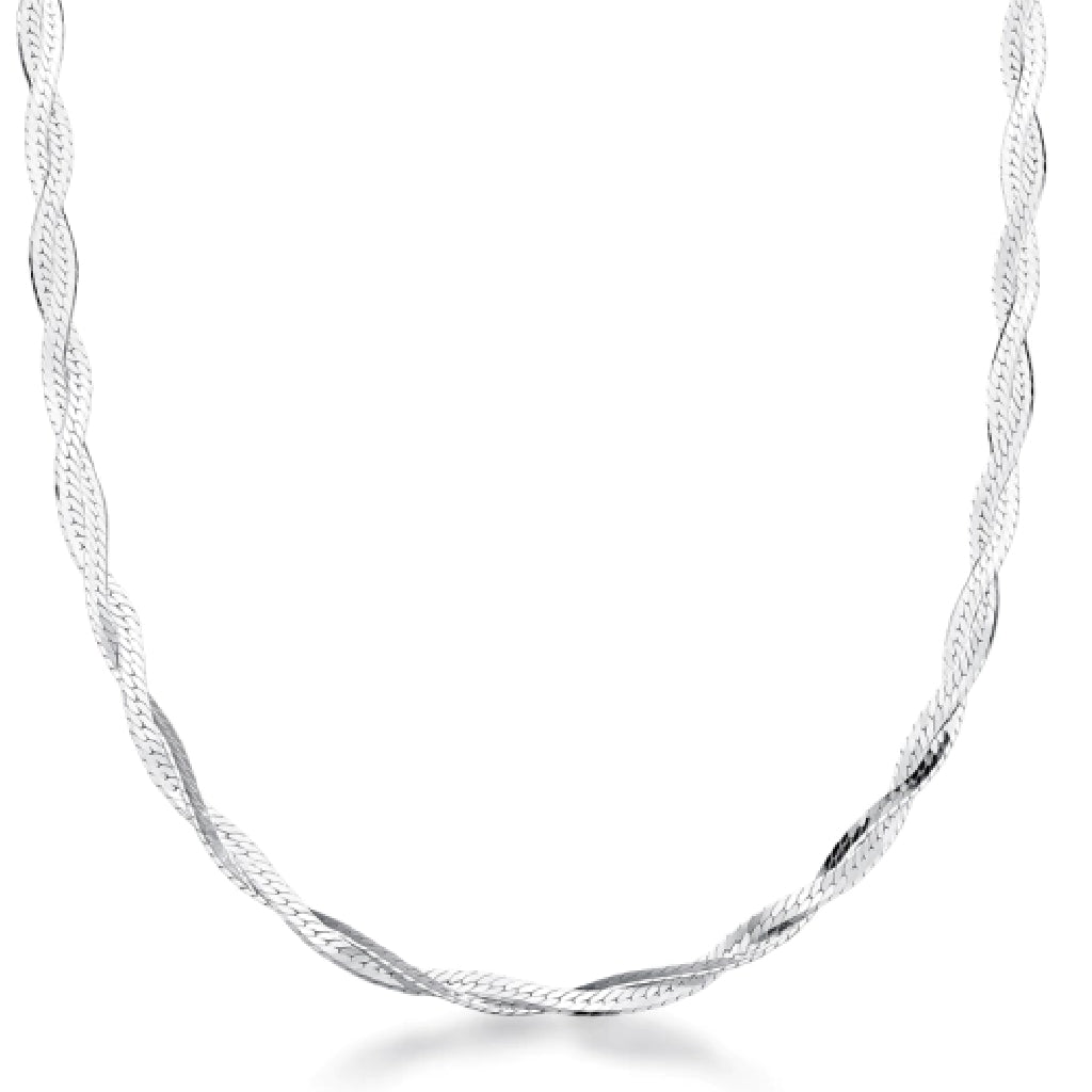 Corrente feminina 2 Fios - PRATA 925