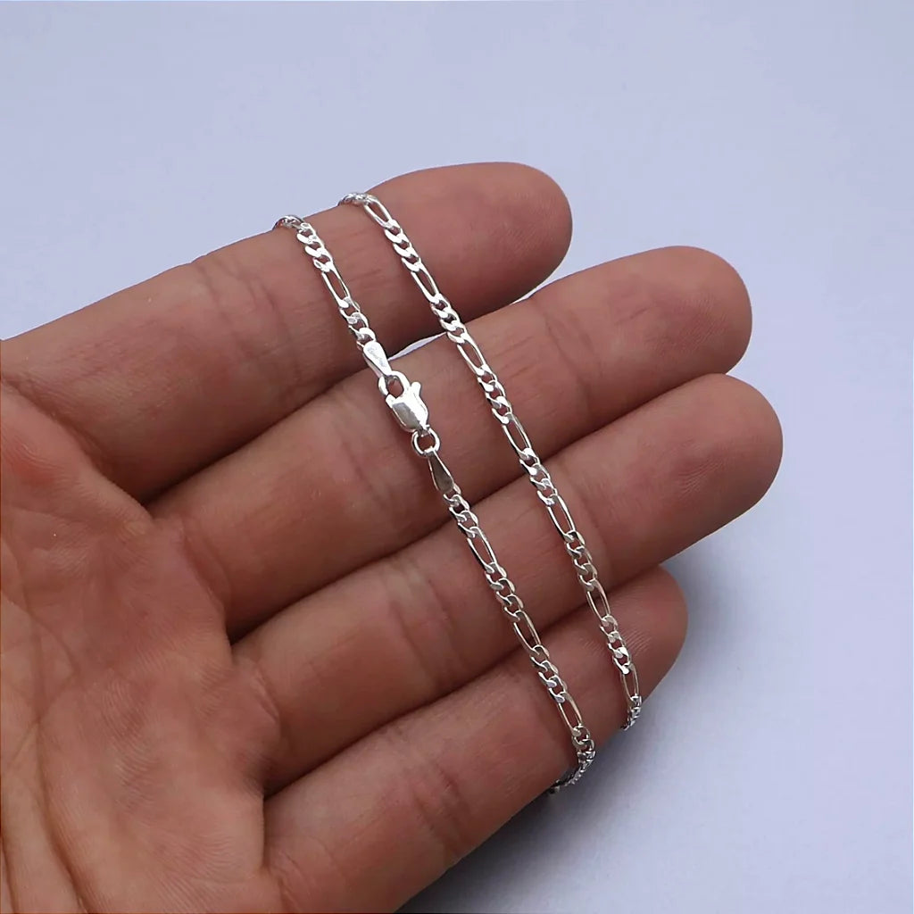 Corrente Masculina 3x1  2MM 70cm - PRATA 925