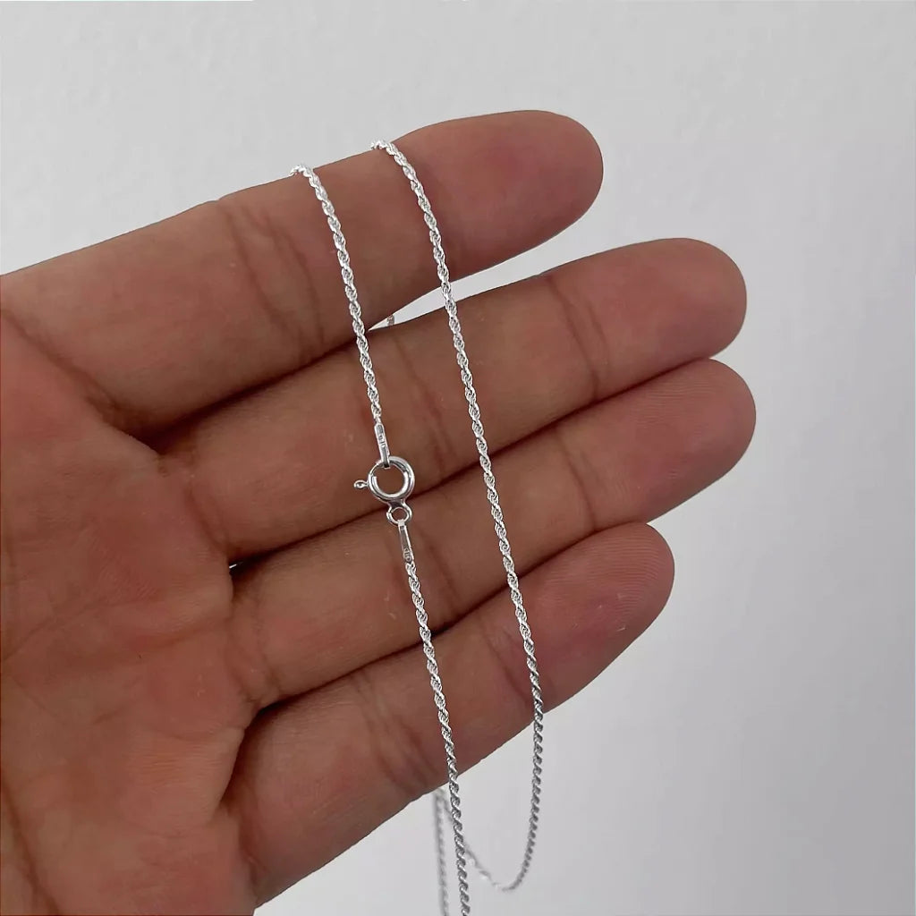 Corrente Masculina Elo Bahiano 2MM 70cm - PRATA 925
