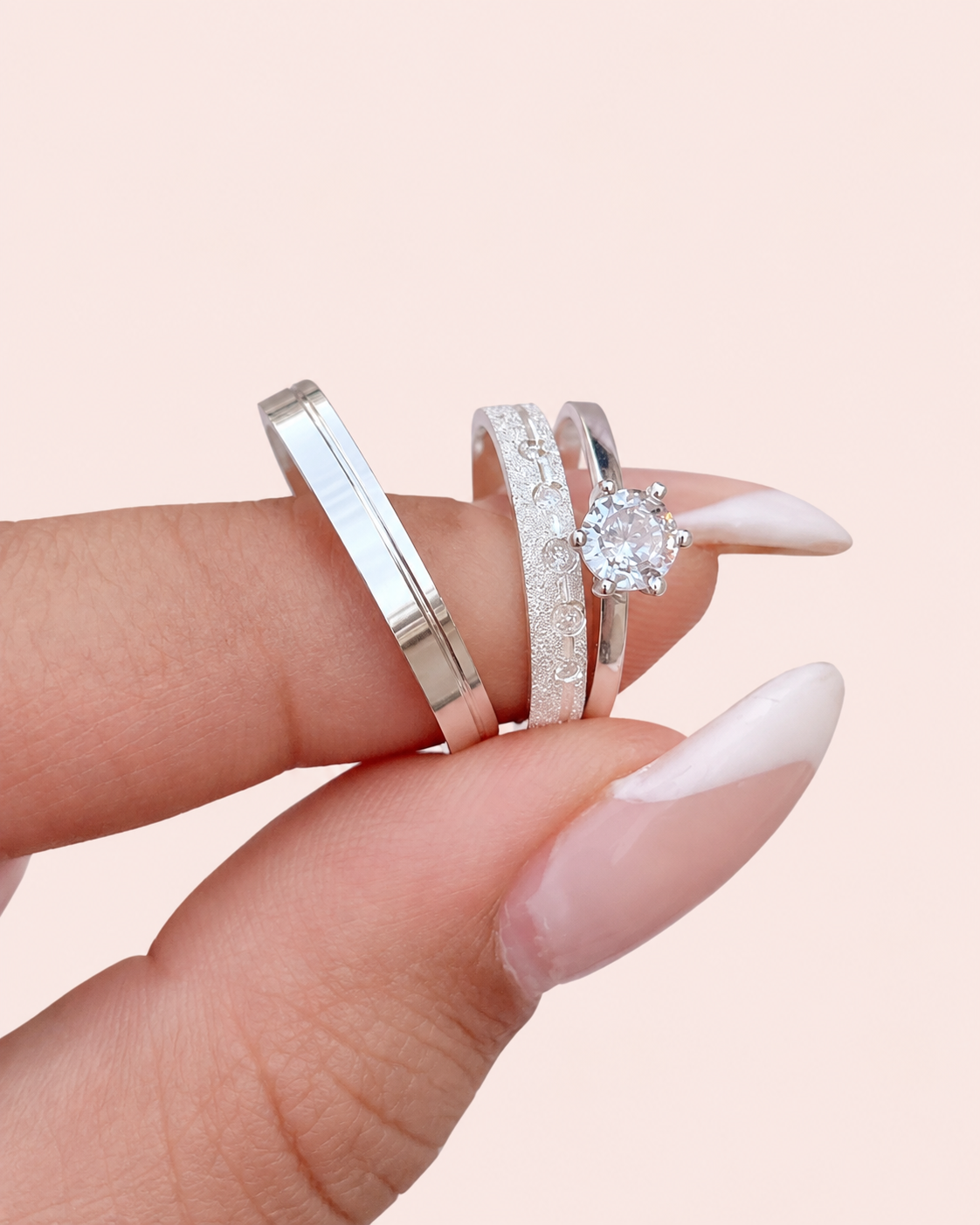 Par de Alianças de Namoro Prata 950 Joy 3mm