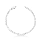 Kit Colar Pai Nosso e Pulseira Grumet de Prata