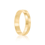 Par de alianças 5mm de casamento ouro 18k