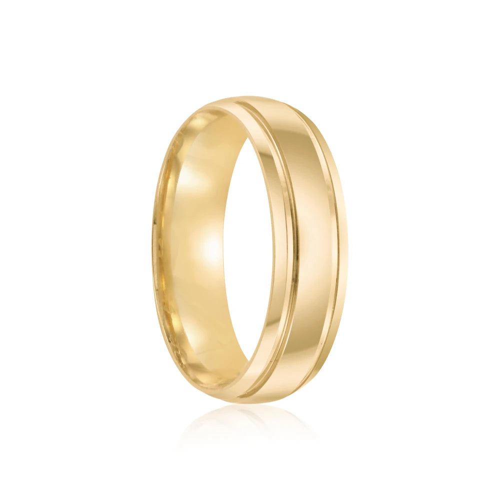 Par de alianças 5mm de casamento ouro 18k