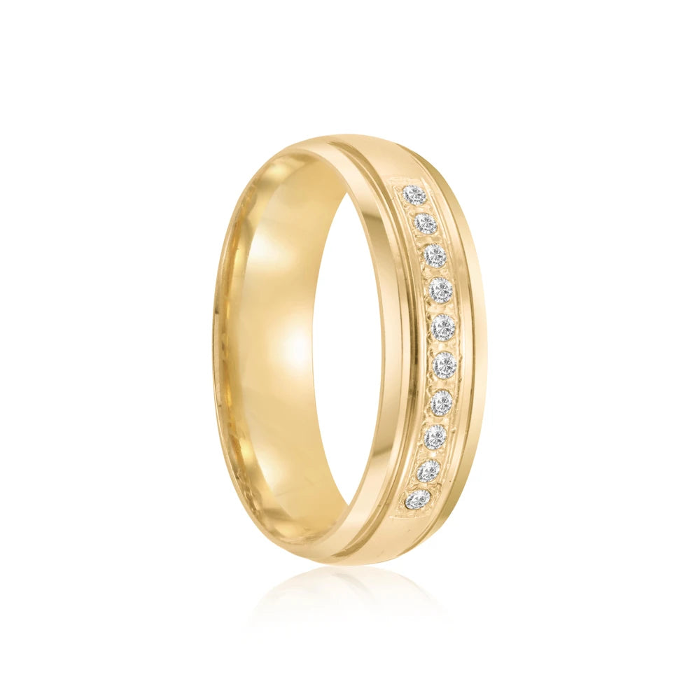 Par de alianças 5mm de casamento ouro 18k