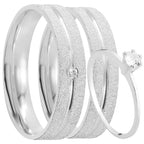 Par de Alianças Namoro Prata 950 Amara 5mm