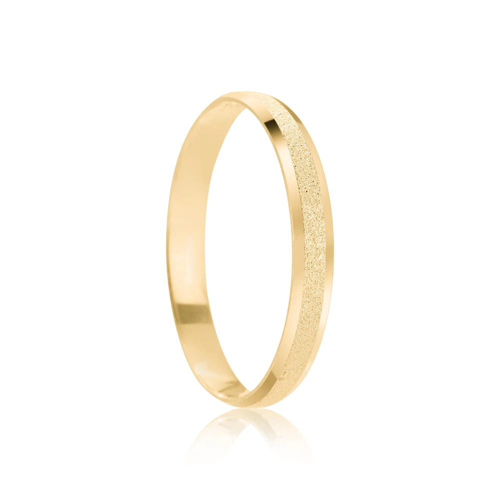 Par de alianças Aria 2mm de casamento ouro 18k
