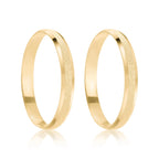 Par de alianças Aria 2mm de casamento ouro 18k