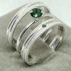 Par de Alianças Namoro Prata 950 Asha 4mm