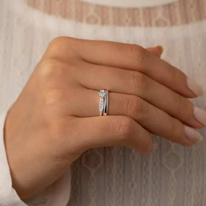 Par de Alianças Namoro Prata 950 Astrid 3mm