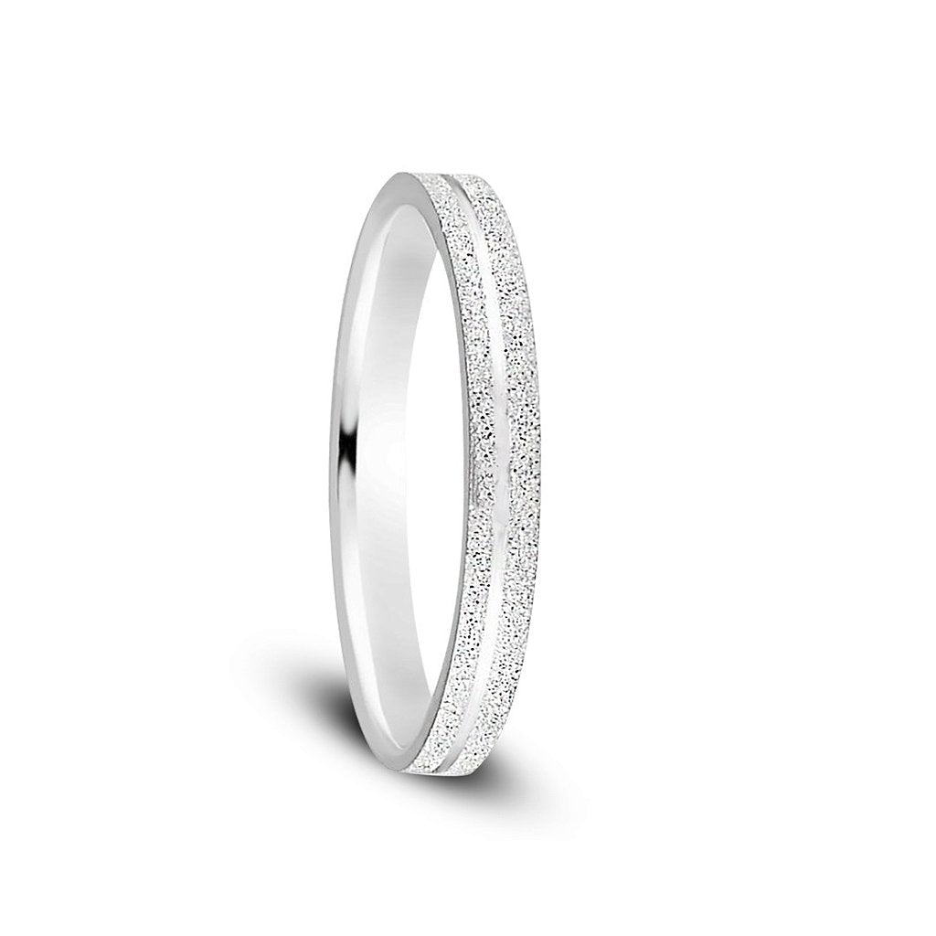 Par de alianças Aura 2mm Azul bebe de namoro + anel solitário Classic prata 950