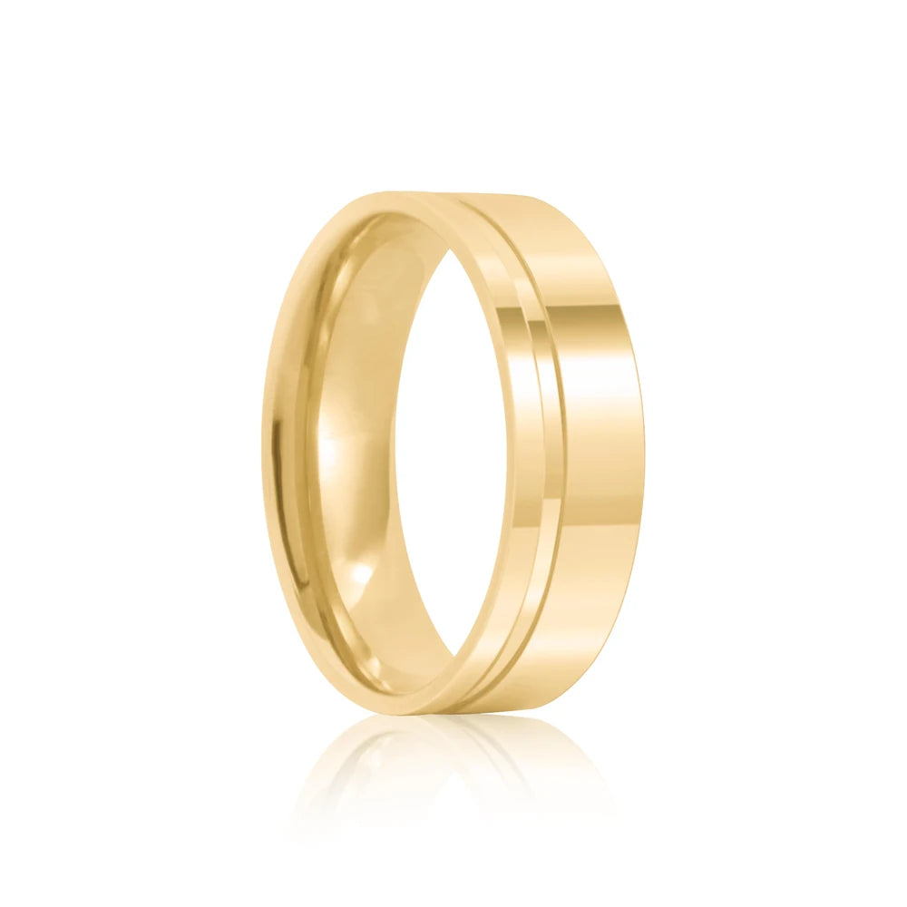 Par de alianças Bali 5mm de casamento ouro 18k