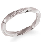 Par de Alianças Prata 950 Cecília 3mm