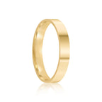 Par de alianças Cecily 4mm de casamento ouro 18k