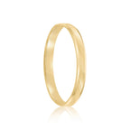Par de alianças Cleo 3mm de casamento ouro 18k
