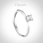 Par de Alianças com friso banhado a ouro 18K Esme 3mm de Namoro Prata 950