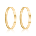 Par de alianças Lily 2mm de casamento ouro 18k
