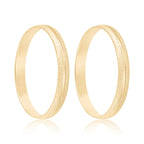 Par de alianças Liv 2mm de casamento ouro 18k