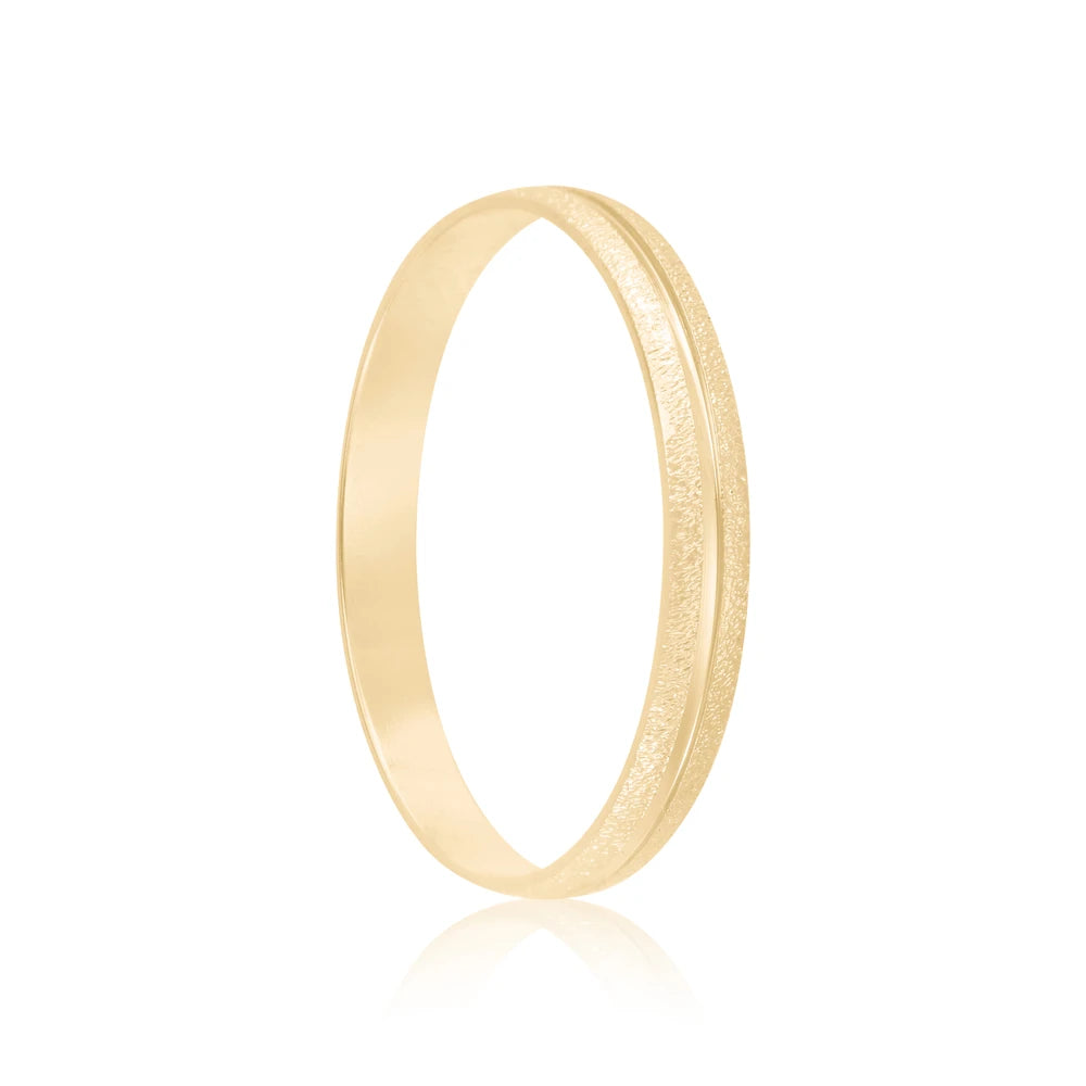 Par de alianças Liv 2mm de casamento ouro 18k
