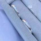Par de Alianças Namoro Prata 950 Lola 3mm