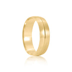 Par de alianças Loving 6mm de casamento ouro 18k
