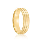 Par de alianças Luanda 5mm de casamento ouro 18k