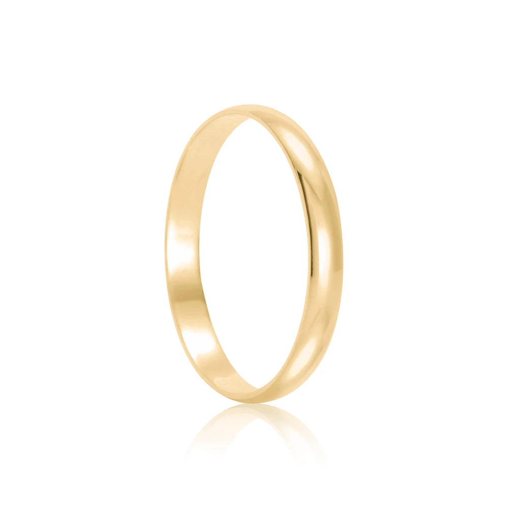 Par de alianças Lucy 2mm de casamento ouro 18k