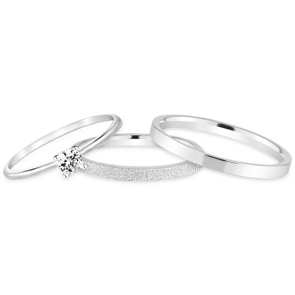 Aliança de Namoro Prata 950 - Lunna 2mm