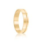 Par de alianças Misk 5mm de casamento ouro 18k