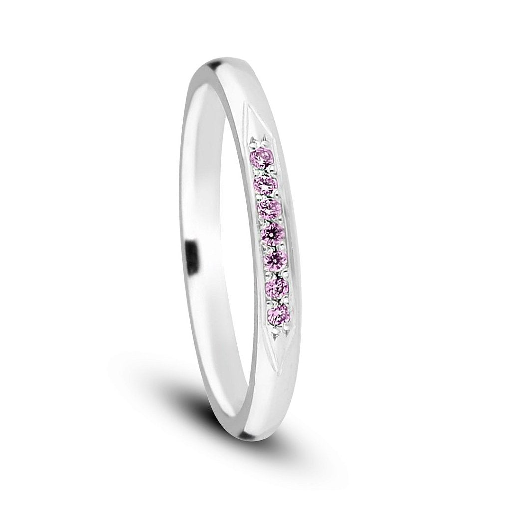Par de alianças Mora 2mm rosa de namoro + anel solitário Classic prata 950