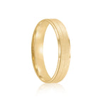 Par de alianças Roma 5mm de casamento ouro 18k