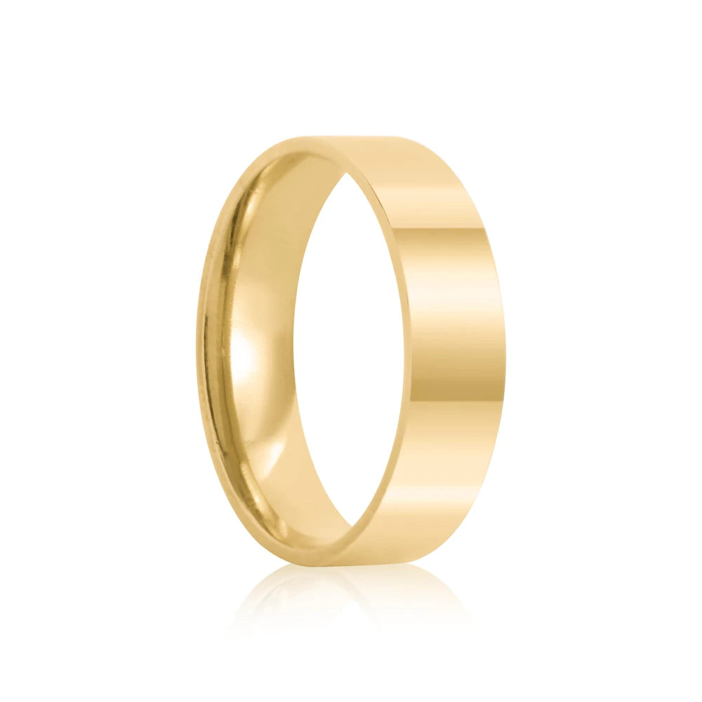 Par de alianças Tiana 5mm de casamento ouro 18k