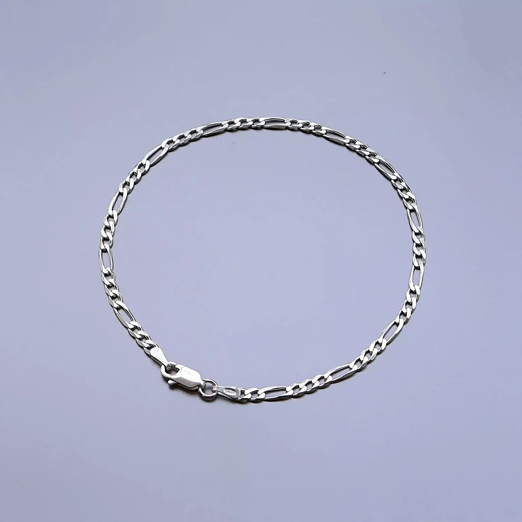 Pulseira Masculina 3X1 3 MM  - PRATA 925