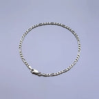 Pulseira Masculina 3X1 3 MM  - PRATA 925