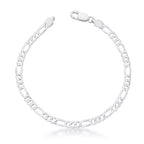 Pulseira Masculina 3X1 4 MM - PRATA 925