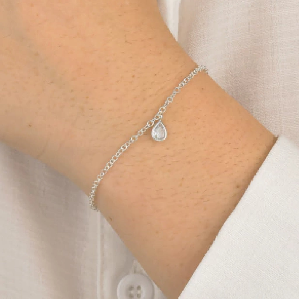 Pulseira Ponto de Luz Gota D'água