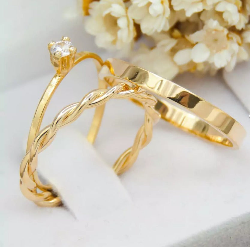 Par de alianças casamento Fio torcidos 2mm de moeda antiga - Anel solitário Brinde