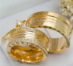 Par de alianças casamento Dubai 10mm de moeda antiga - Anel solitário Brinde
